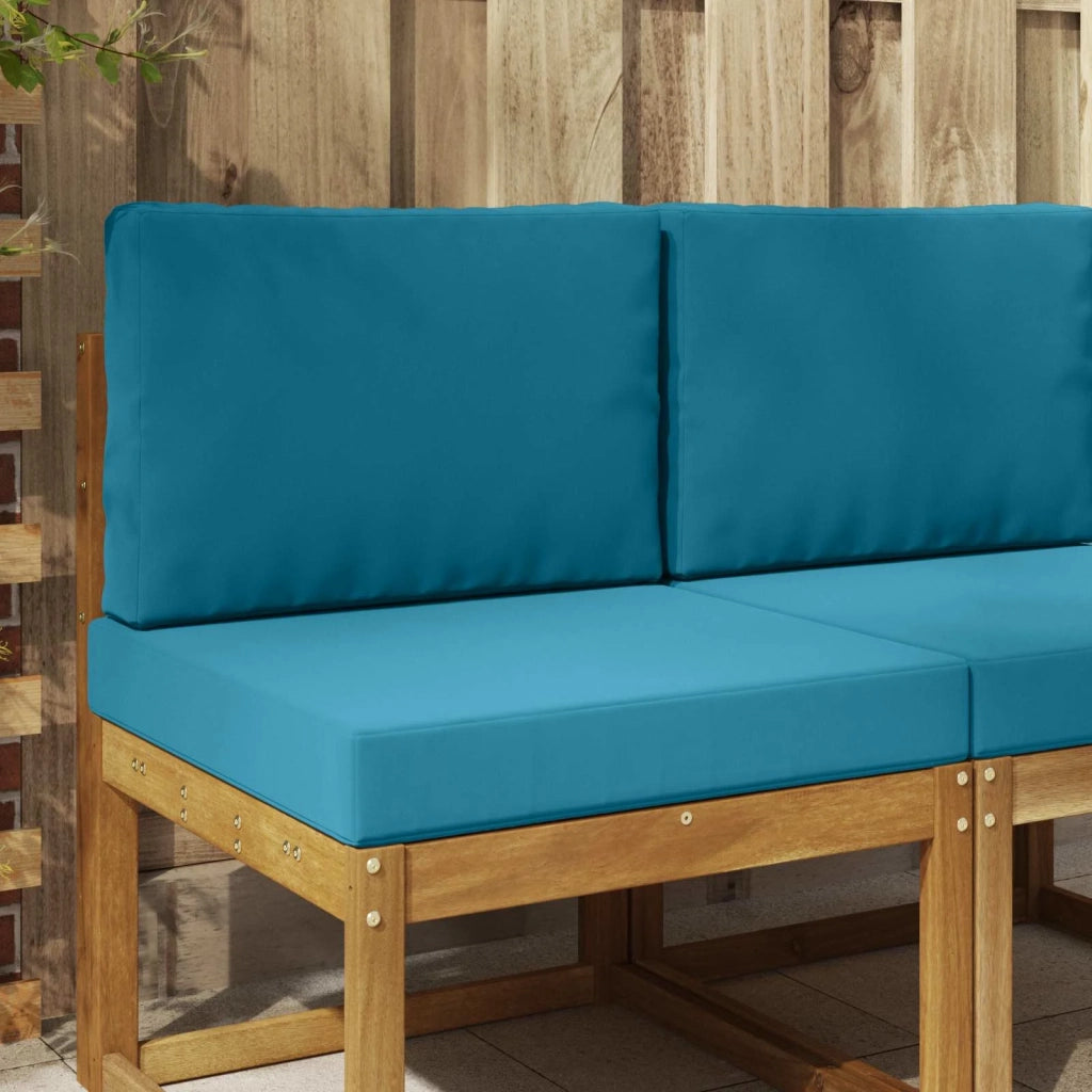 Cuscino per divano da esterno 2 pcs Blu Reale Poliestere 900720