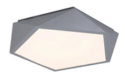 Plafoniera pentagonale LED 30W grigia Rabalux Raffa