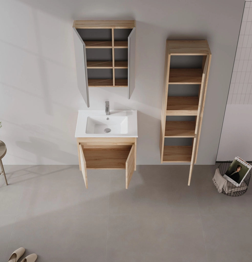 Mobile lavabo "Side 65 v2" - 65 x 45 x 52 cm - Rovere