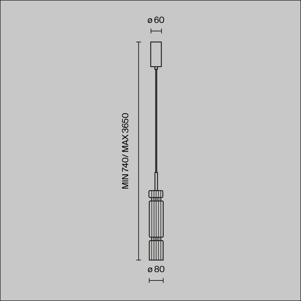 Lampada a sospensione Maytoni Ordo cromata LED 12W