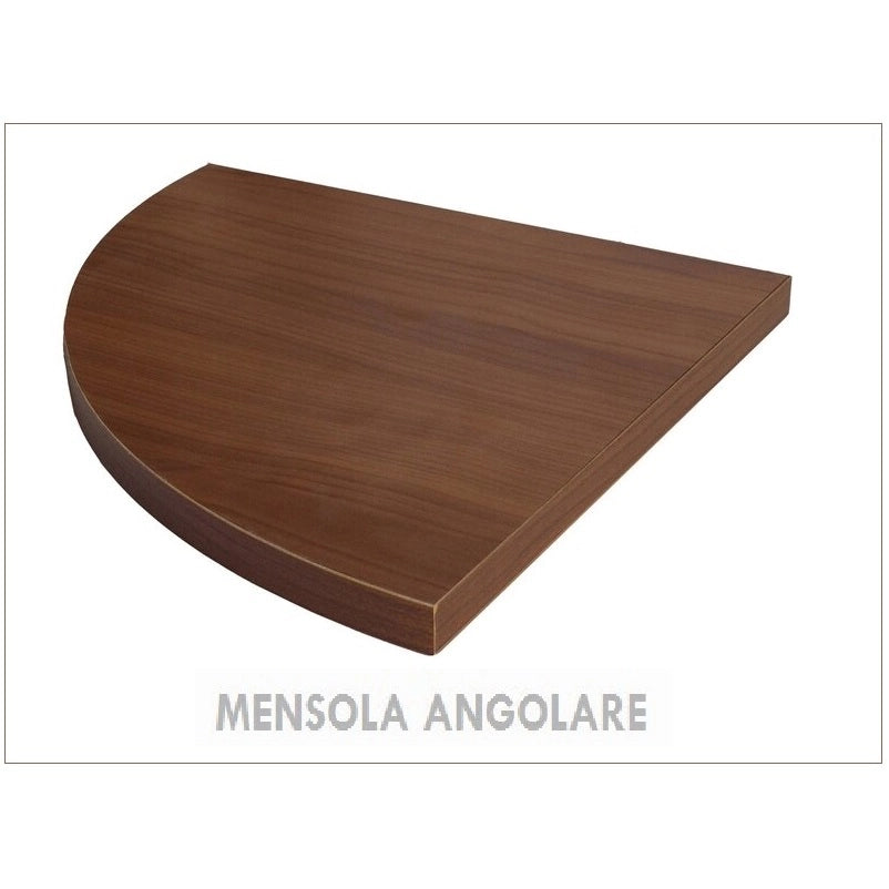 MENSOLA ANGOLARE NOCE CM. 1.8X30X30