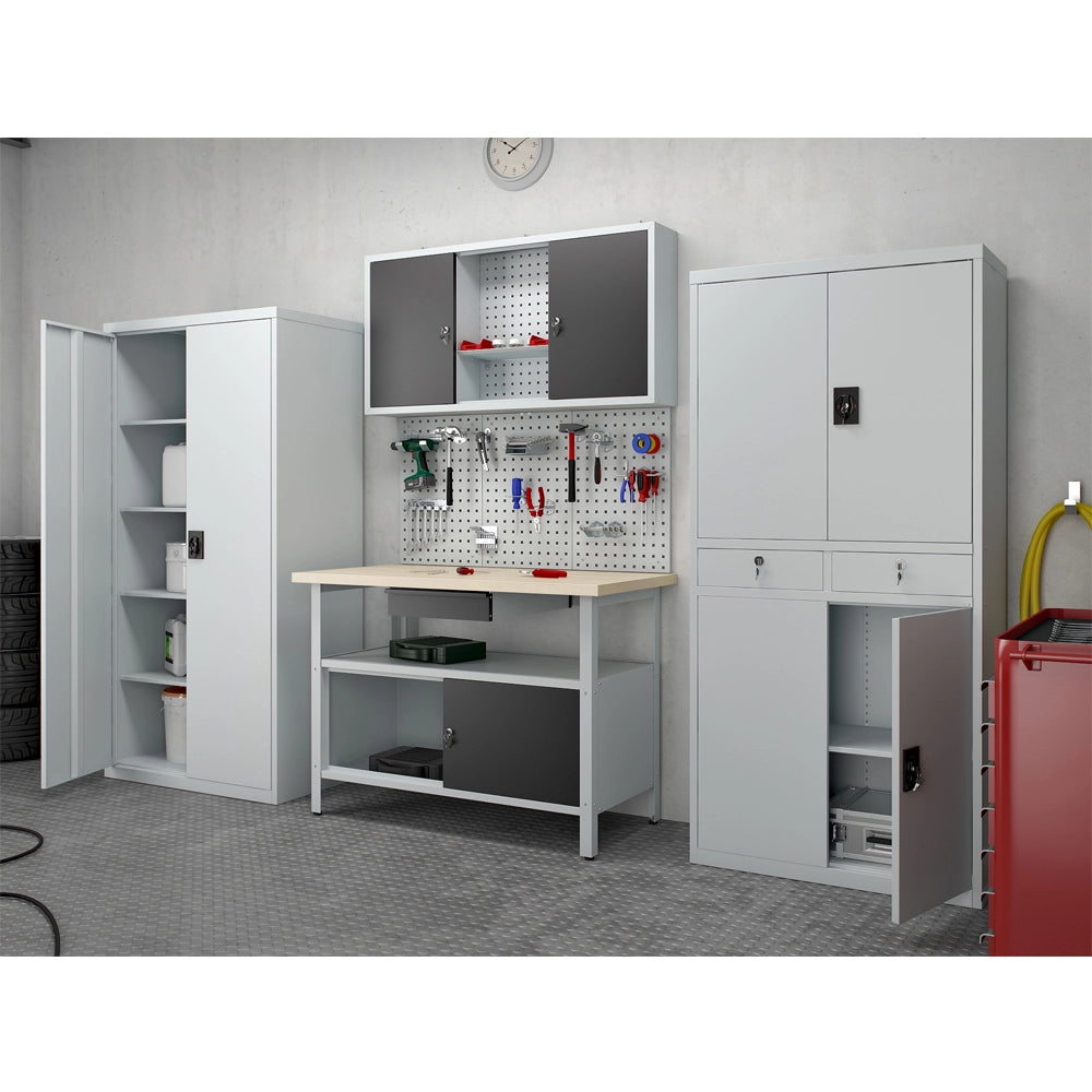 Vicco Armadietto per attrezzi Grigio 120 x 202 cm