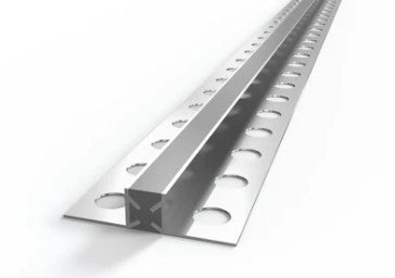Giunto di dilatazione in alluminio 2 metri : Modello - 12MM SATINATA TRASPARENTE
