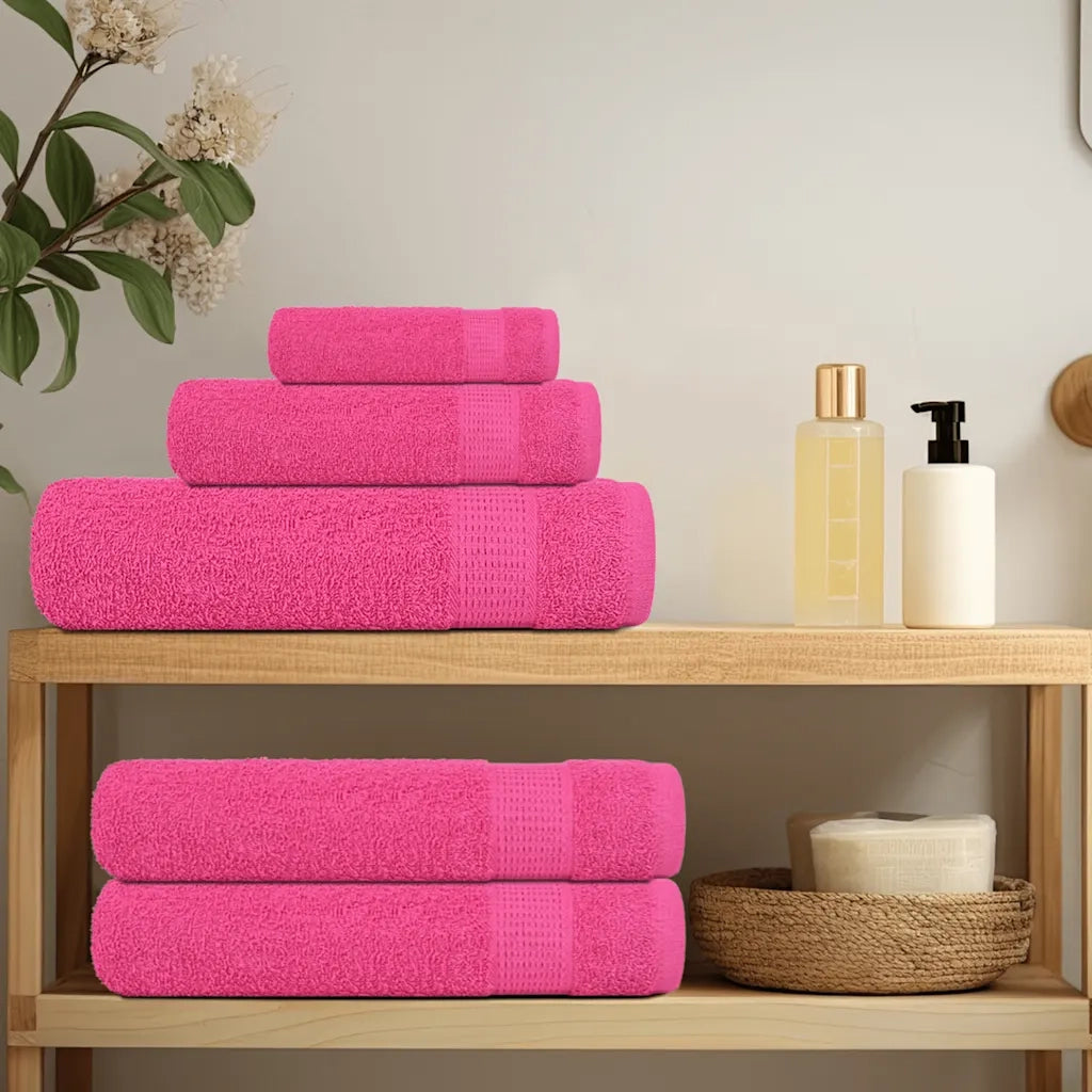 Asciugamani per sauna FROGN 4 pezzi Rosa 80x200 cm 360 g/m2