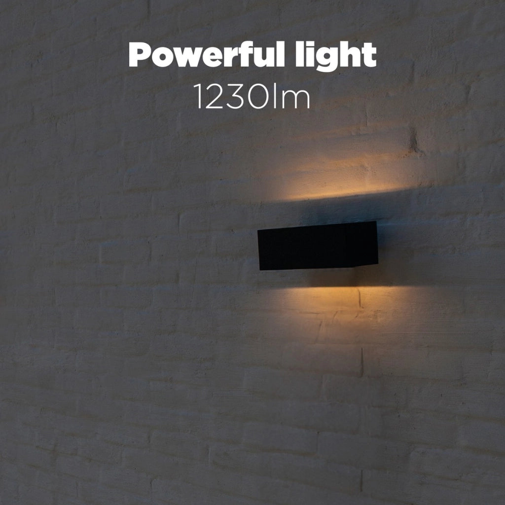 Applique esterno LED 20W Gemini nero Lutec 5189112012