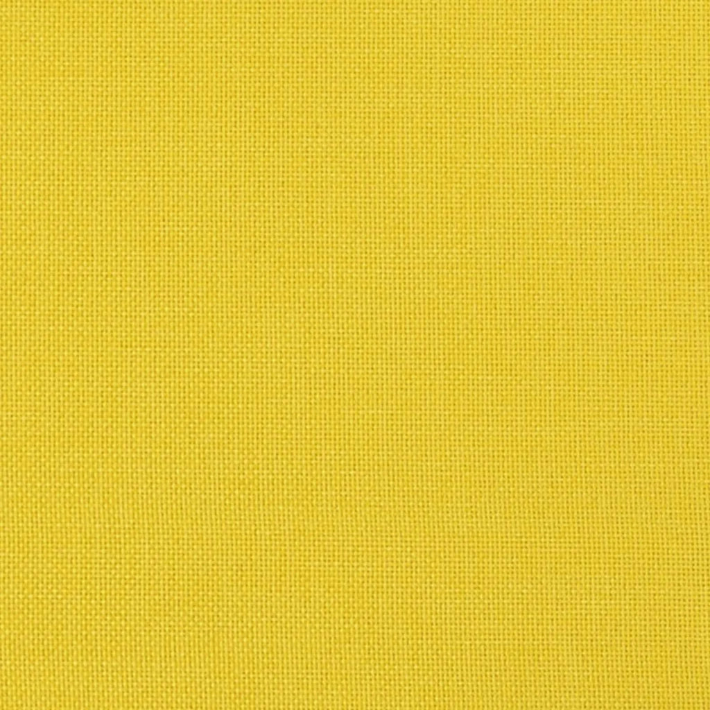 Cuscino per panchina 2 pcs Tessuto Giallo Chiaro 42043017