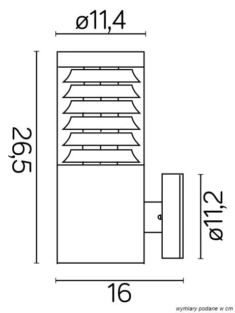 Applique esterna inox argento E27 IP44 SU-MA Joy 91063L