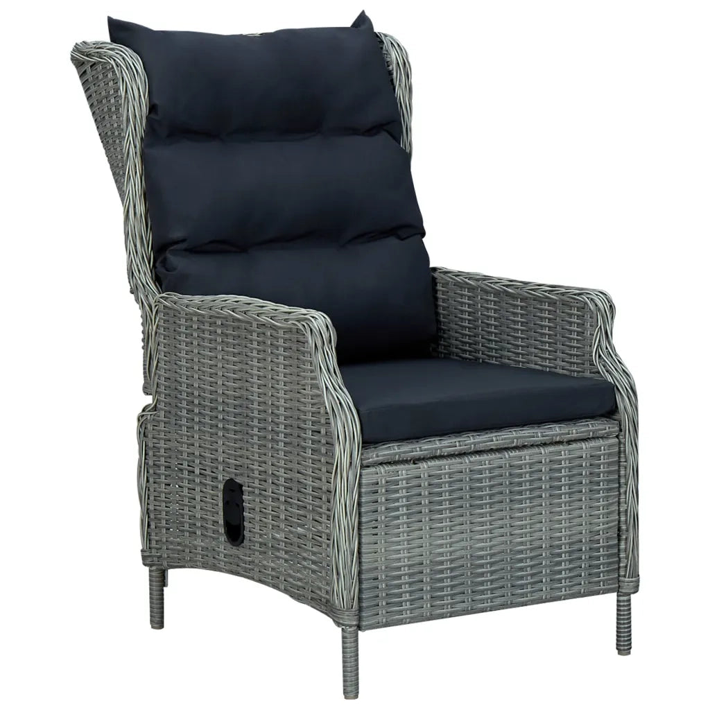 Set Mobili da Pranzo per Giardino 5 pz Grigio Chiaro 3067839