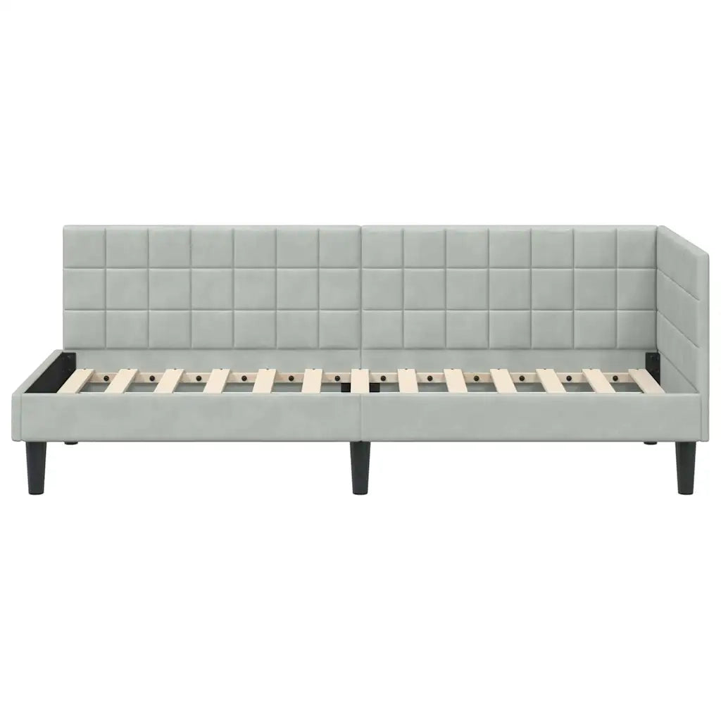 Cornice del letto ad angolo Grigio chiaro 80 cm x 200 cm 42016408