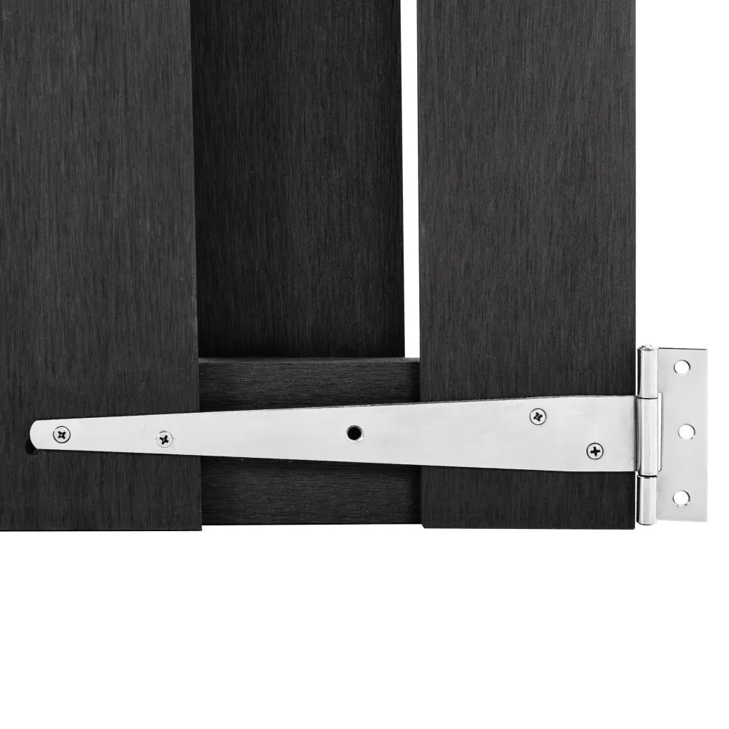 Cancello da Giardino in WPC 100x80 cm Grigio CFW5190175