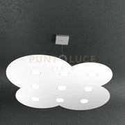 CLOUD SOSPENSIONE 9+4 LUCI BIEMISSIONE BIANCO 1128-S9+4-BI