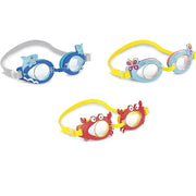 Trade Shop - Occhialini Da Nuoto Piscina Fun Bimbo 3-8 Anni Animali Modello Assortito 55610 -