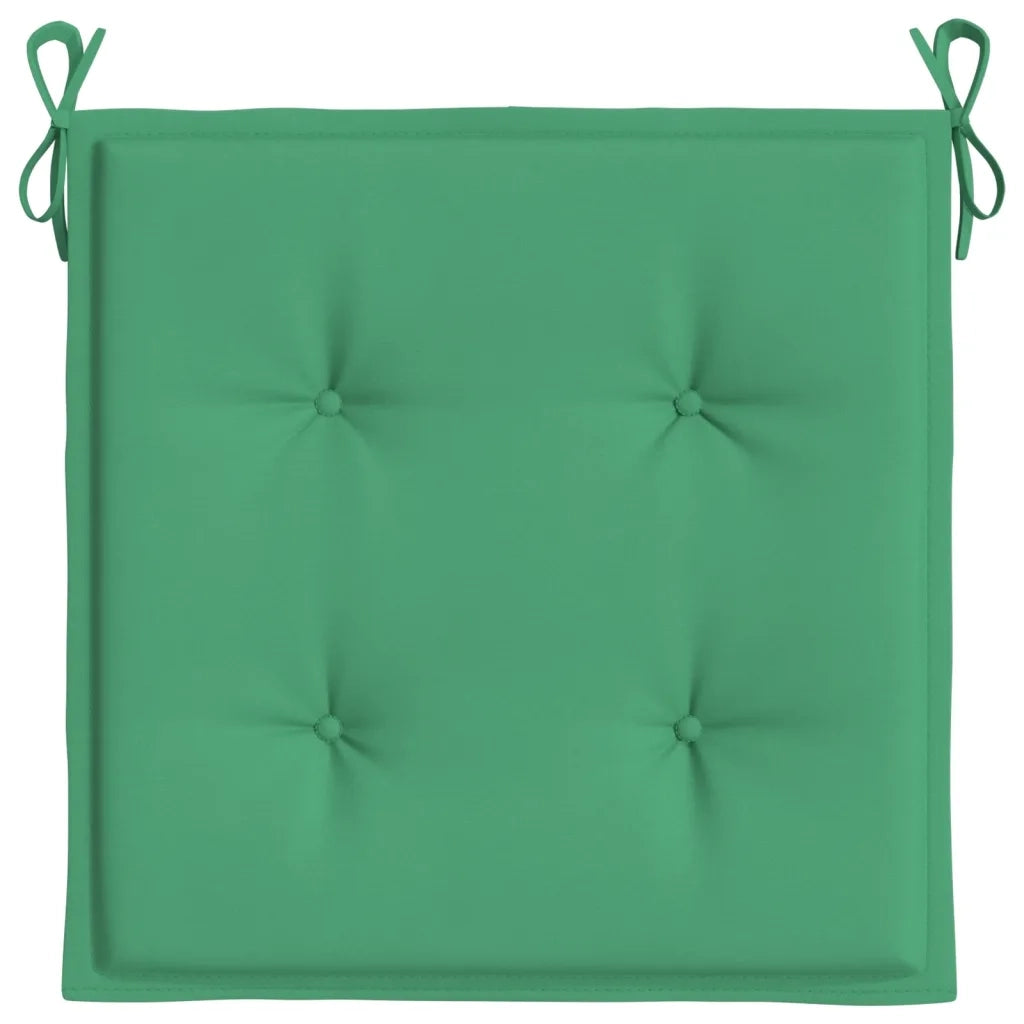 Cuscini per Sedia 2 pz | Cuscini per sedie Verdi 50x50x4 cm in Tessuto Oxford