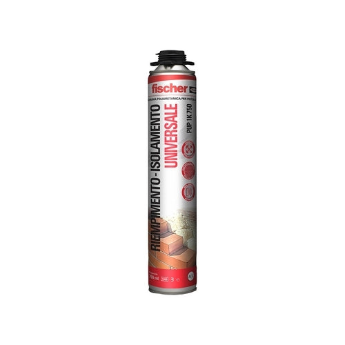 SCHIUMA POLIURETANICA PUP 1K- 750 ml  Per pistola- FISCH- pezzi 1