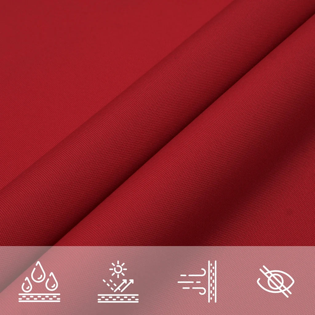 Parasole a Vela Oxford Rettangolare 6x8 m Rosso 135663