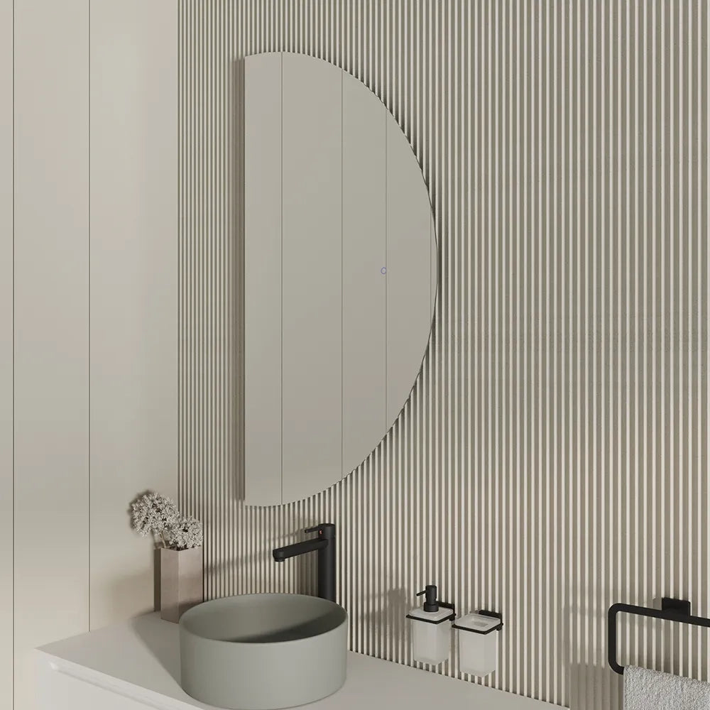 Specchio led 60x120 cm retroilluminato touch screen luce neutra| Luna