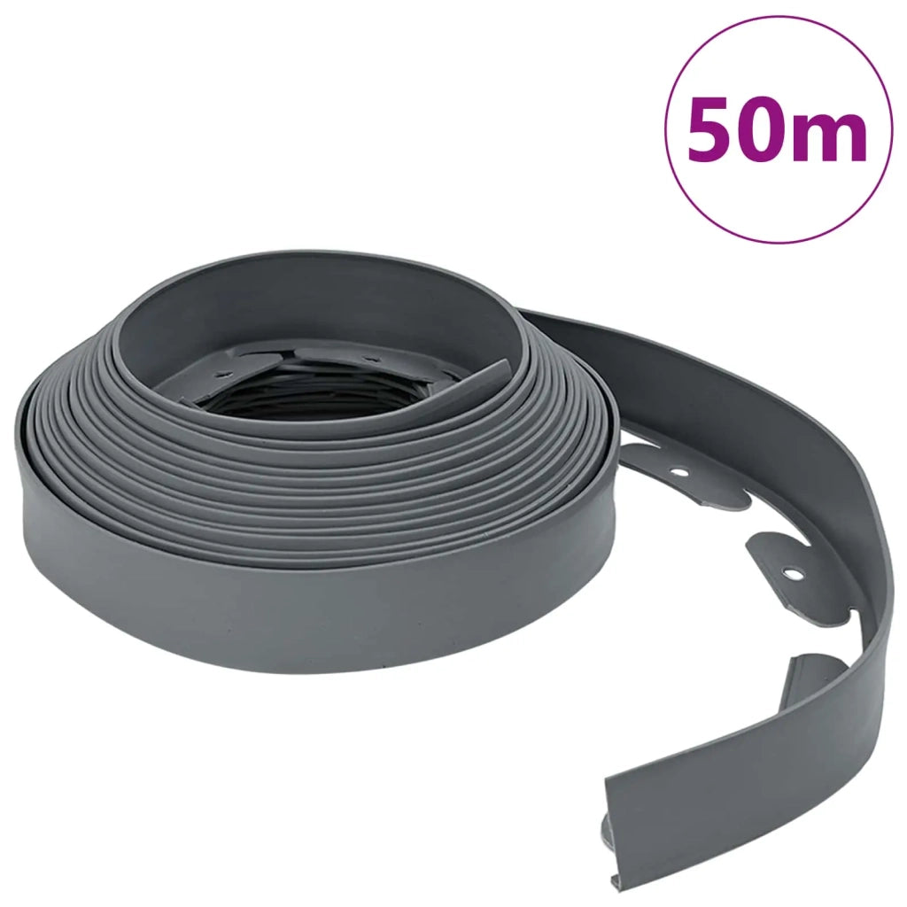 Bordure per prato Grigio 5000 x 4 x 5 cm Plastica 42029848