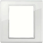 VIMAR EIKON - PLACCA 8M BIANCO DIAMANTE