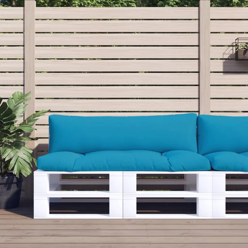 Cuscini per Pallet 2 pz | Cuscini per sedie Azzurro in Tessuto