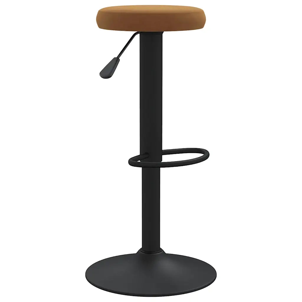 Sgabelli da Bar 2 pz Marroni in Velluto 333141