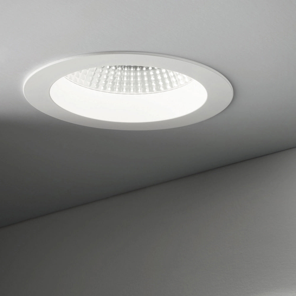 Faretto A Incasso Basic Fi Alluminio Bianco Led 20W 3000K Luce Calda