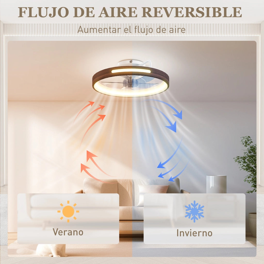 Ventilatore da Soffitto con Luce LED 40W ¨C Minimal ¨C Grigio