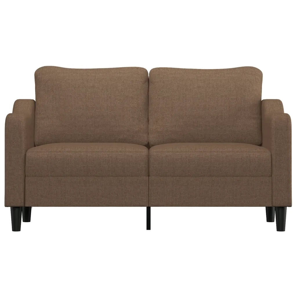 Divano a 2 Posti-Sofa 2 Posti Marrone 140 cm in Tessuto 894165