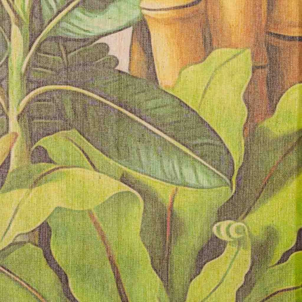Tela in tessuto pergamena stampata 55x75x2,5h