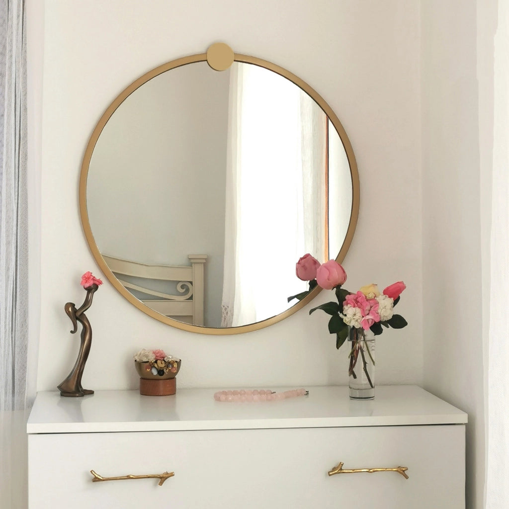 Corti, Specchio Forma Rotondo, 60x60h cm oro