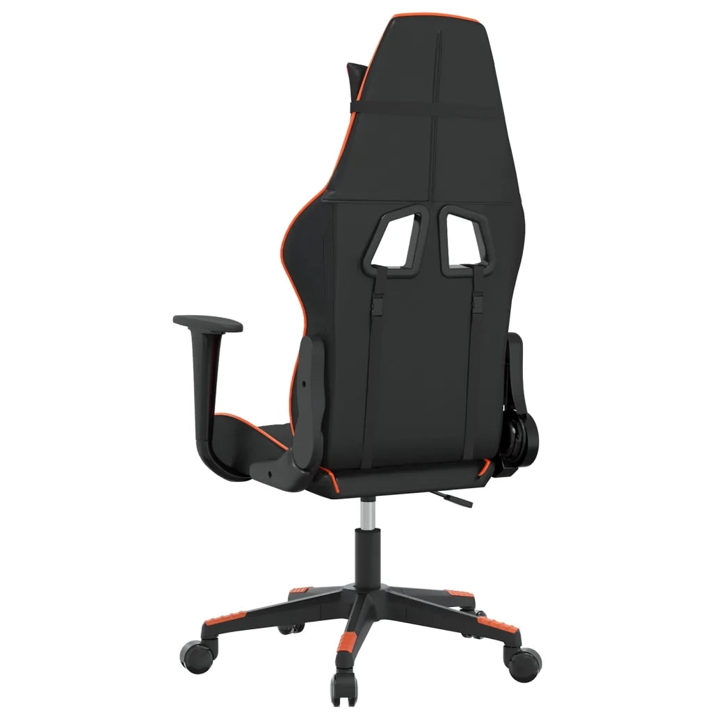 Sedia da Gaming Nero e Arancione in Similpelle 3143759