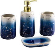 Set di accessori da bagno - ceramica - set da 4 - design moderno