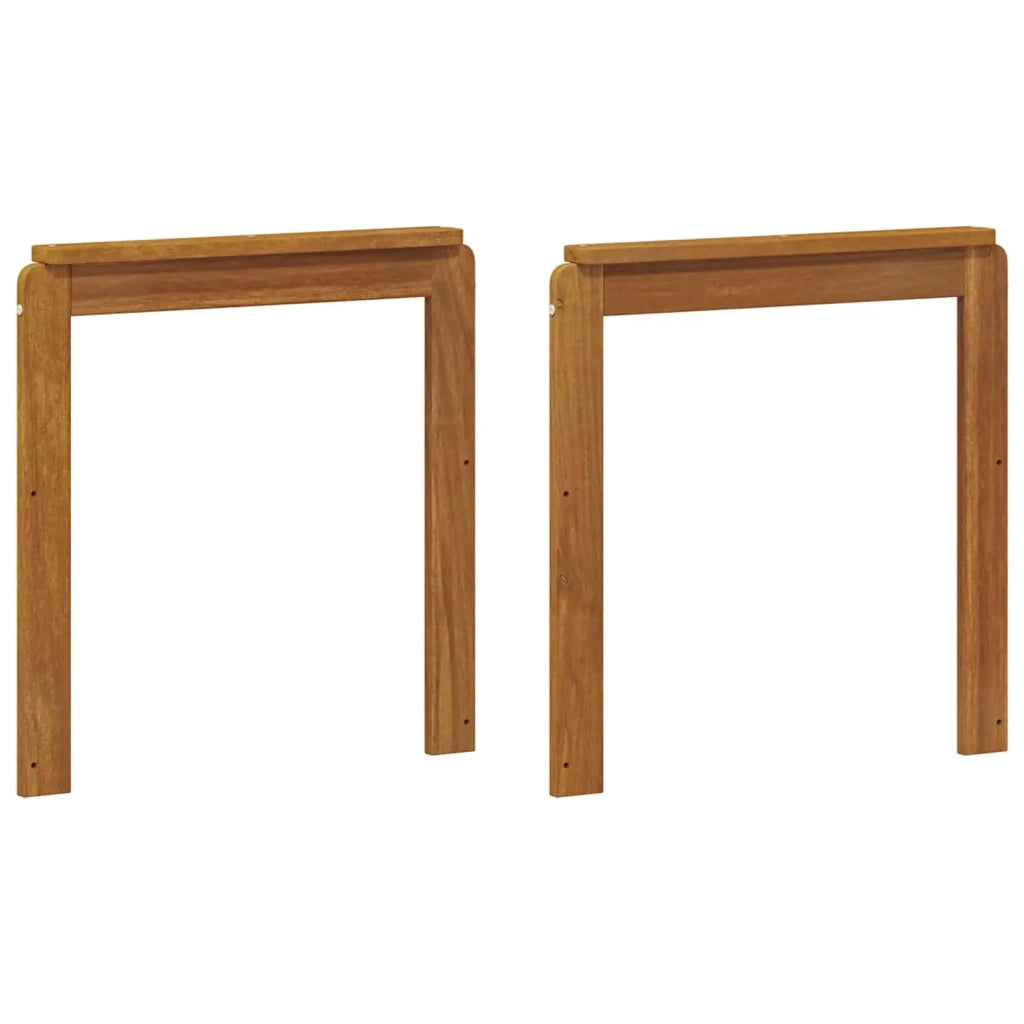 Braccioli 2 pcs Marrone 59 x 6 x 61 cm Legno multistrato 900511