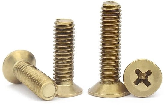 Viti a testa cruciforme in ottone - 20 pezzi - M5x16mm