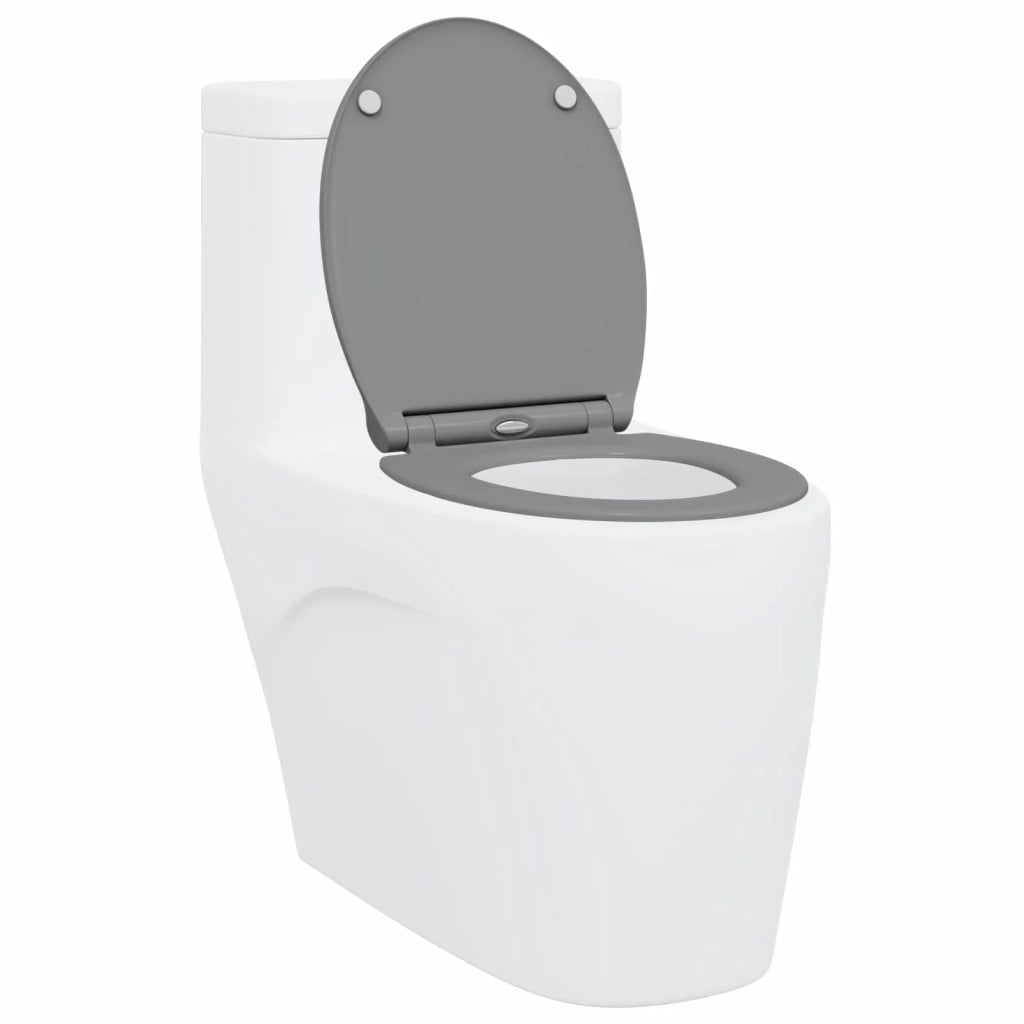 Sedile del WC Grigio 47 x 37,5 x 3,8 cm Duroplast 42002363