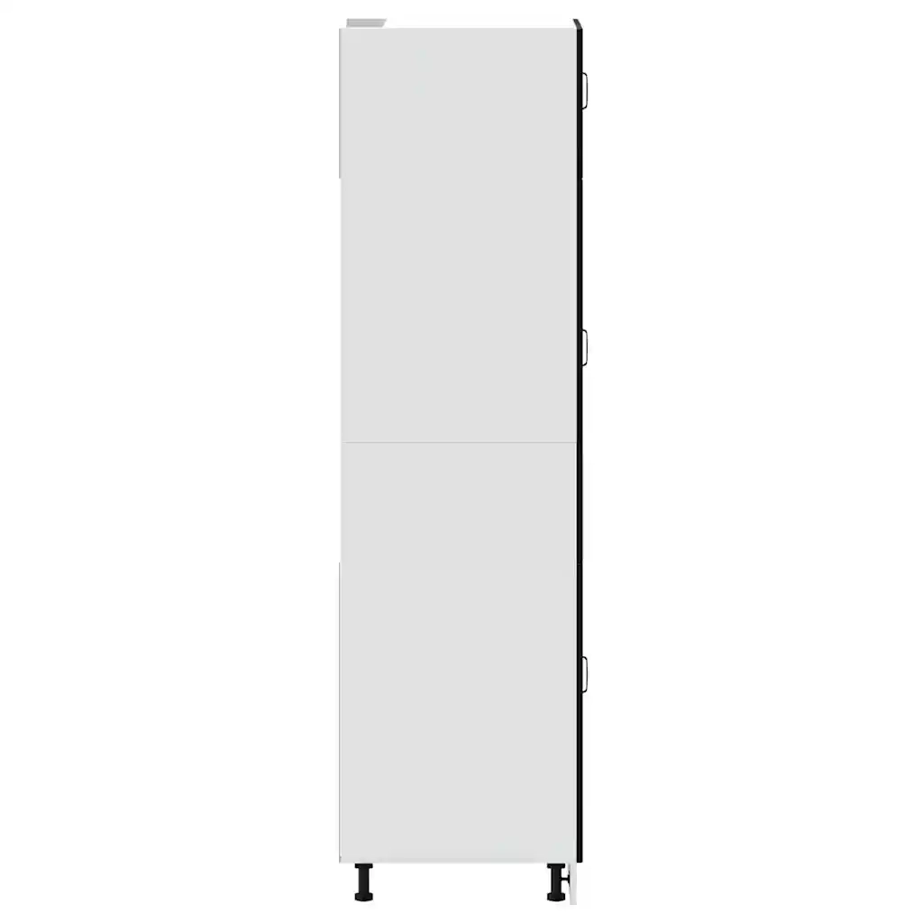 Armadio da Cucina Kalmar Nero in Legno Multistrato 853628