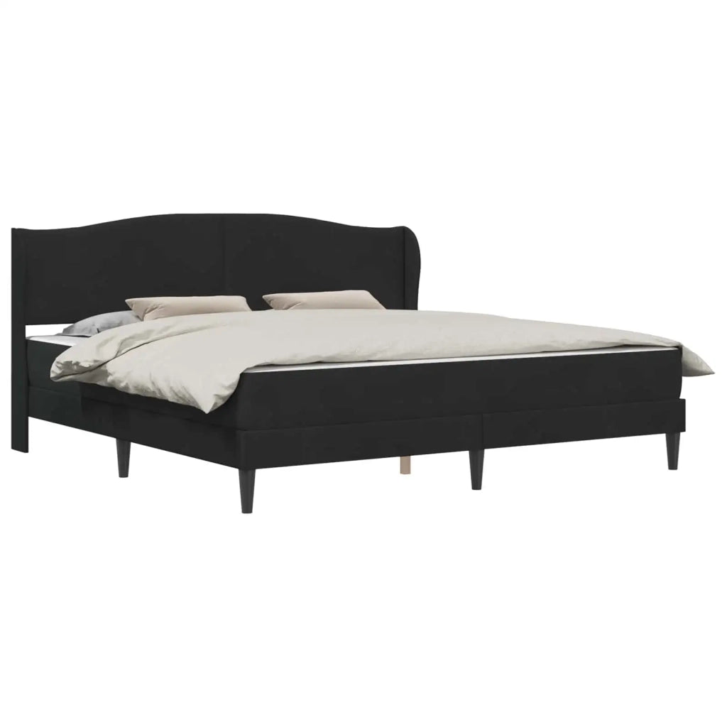 Struttura del letto con testiera Nero 180 x 200 cm Velluto 3415224