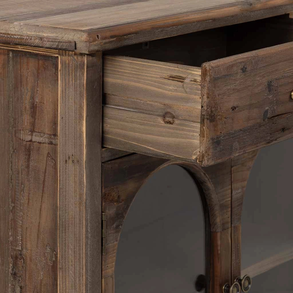 Credenza in legno con 2 cassetti e 3 ante 120x38x90