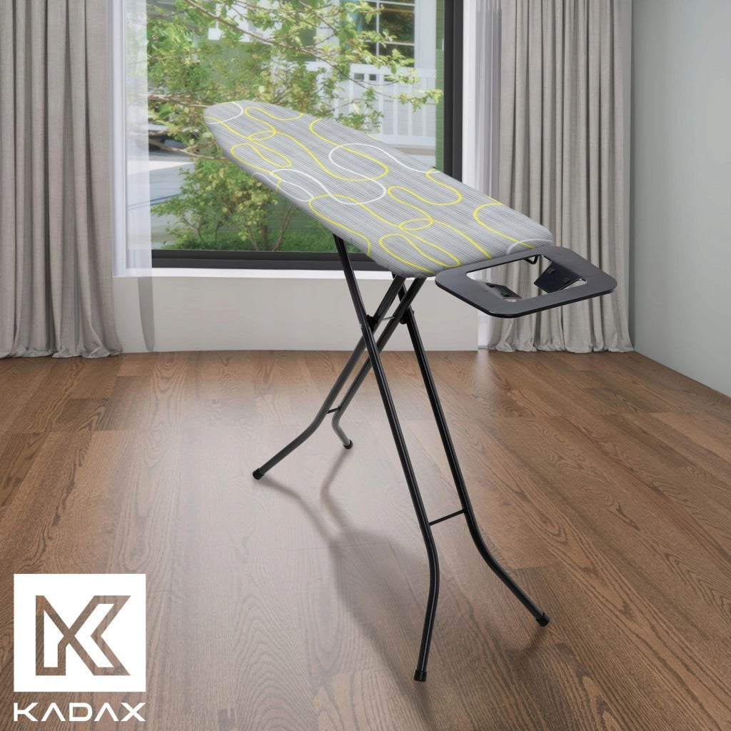 Fodera per asse da stiro KADAX 127x47 cm con retro elasticizzato e lacci.