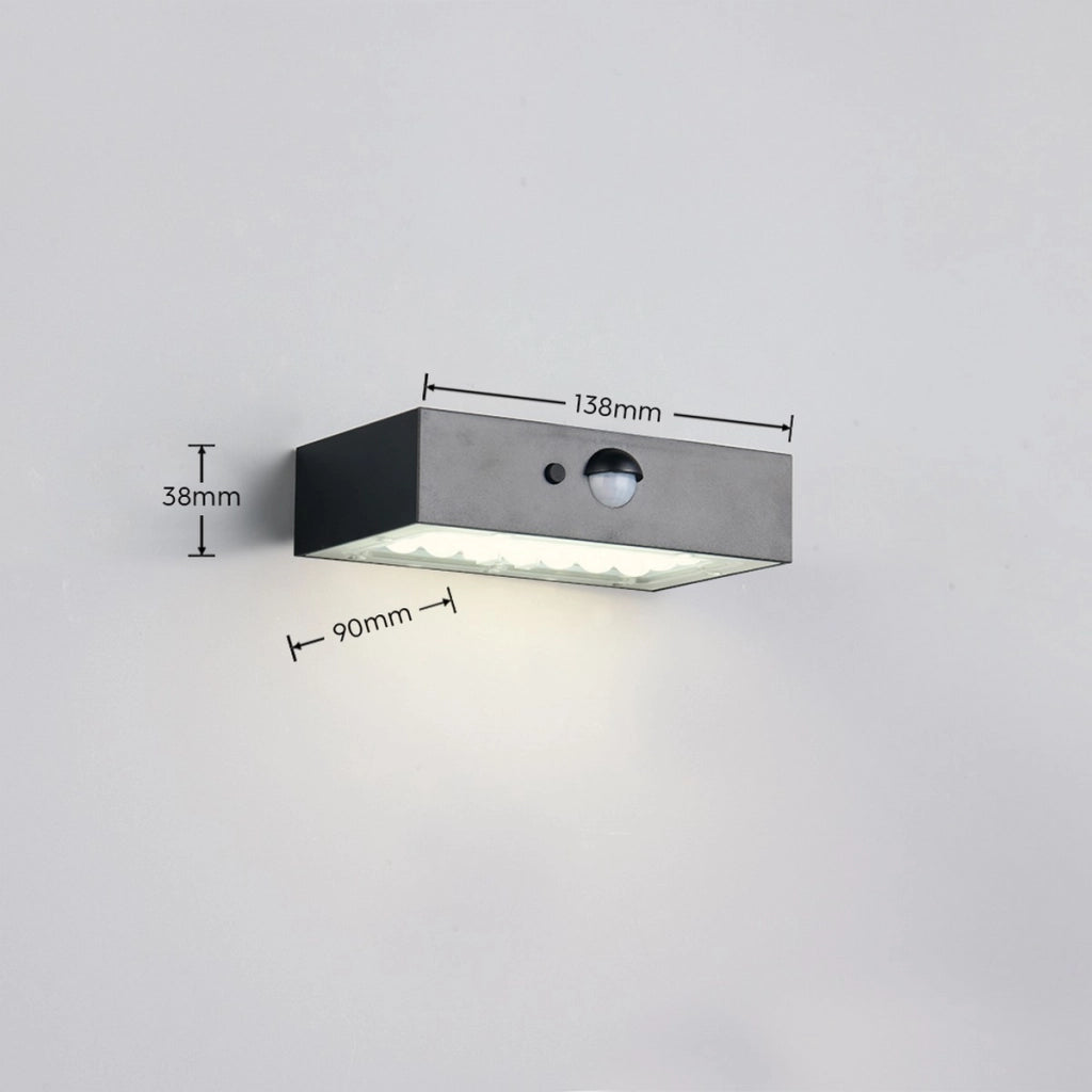 Applique solare da esterno LED 3W IP65 nera ELVAS RL