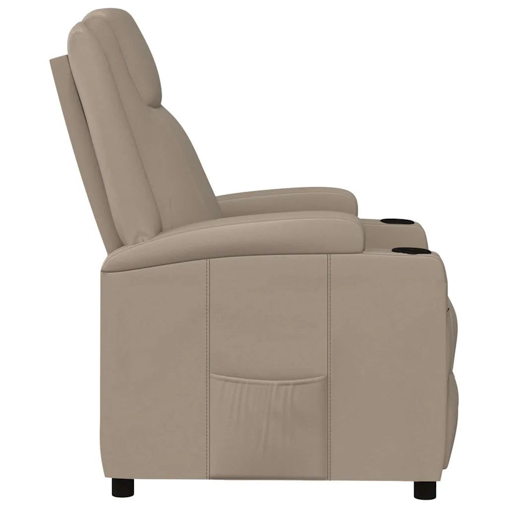 Poltrona Reclinabile Cappuccino in Similpelle 340965
