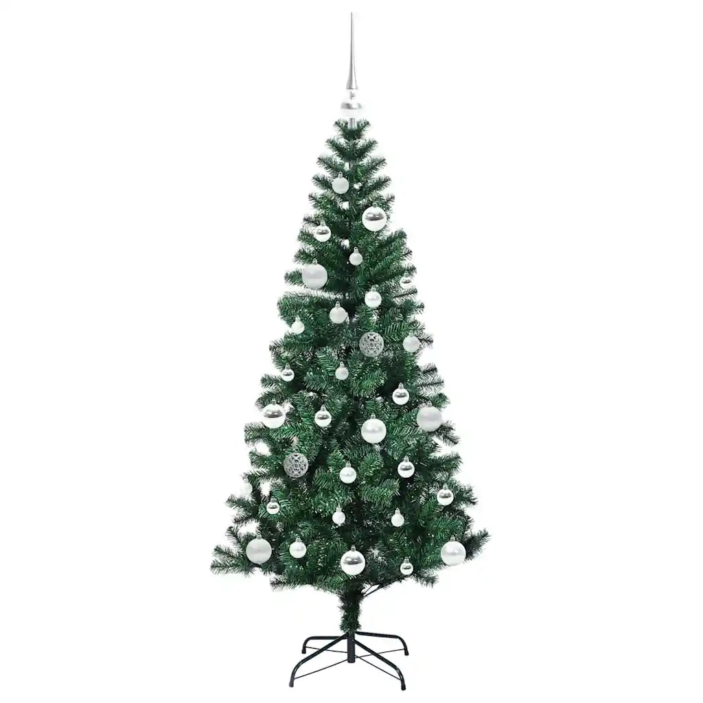 Albero di Natale artificiale con luci integrate Verde 150 cm 3396754