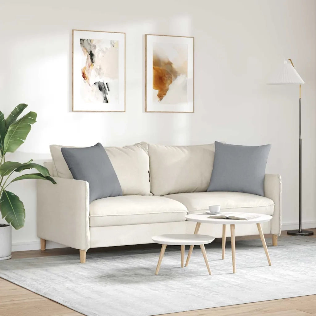 Cuscini da Divano 2 pcs Grigio chiaro 50 x 50 cm Tessuto 42013954