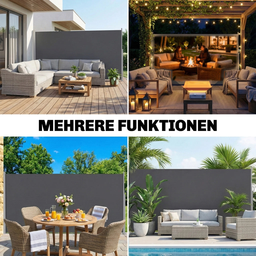 Tendone da Esterno Sfoderabile con Protezione UV ¨C Minimal ¨C Grigio Scuro 420x185 cm