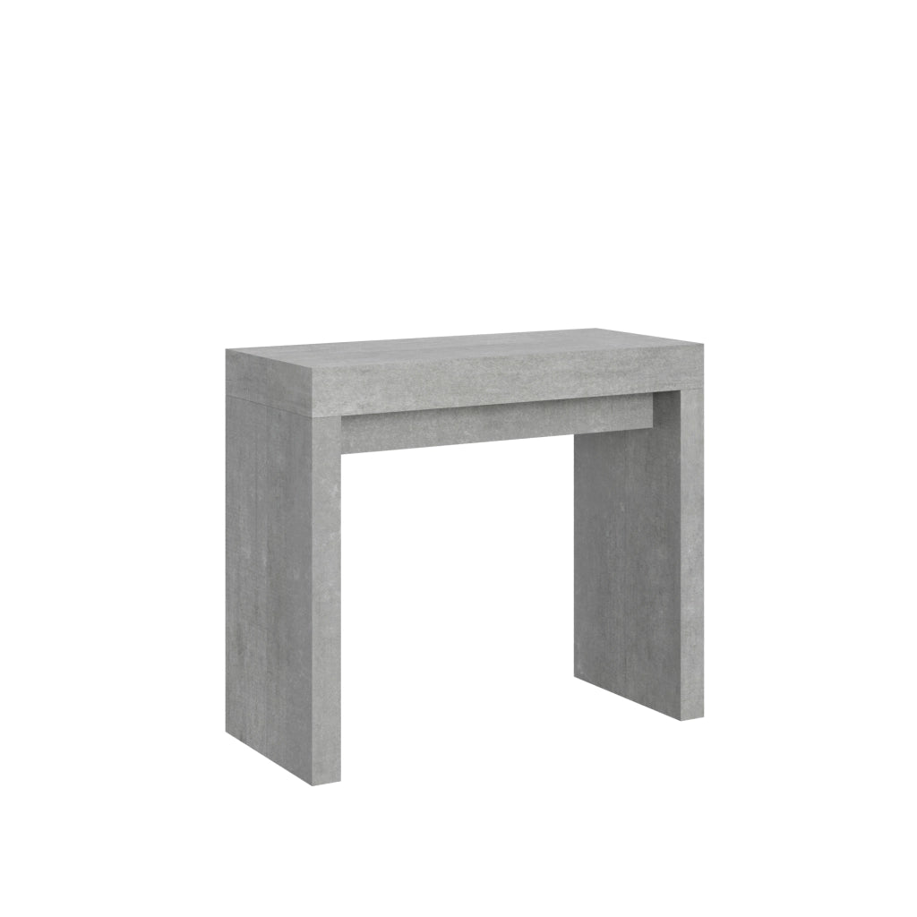 Consolle allungabile 90x40/196 cm Roxel Small Cemento