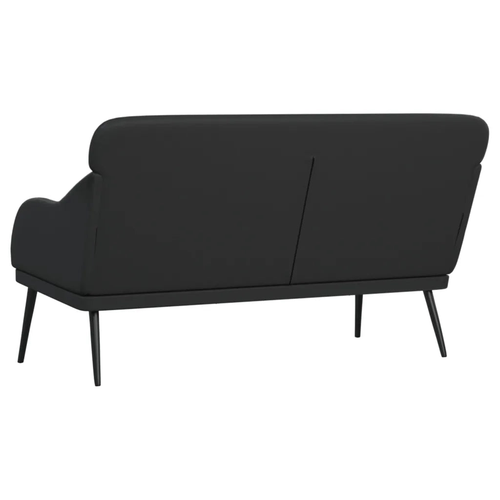Panca-Sgabello Nera 110x76x80 cm in Similpelle