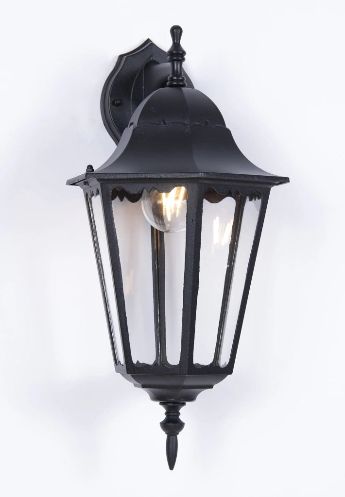 Applique esterno LOZANA K-5006A Down Kaja nero IP44 E27