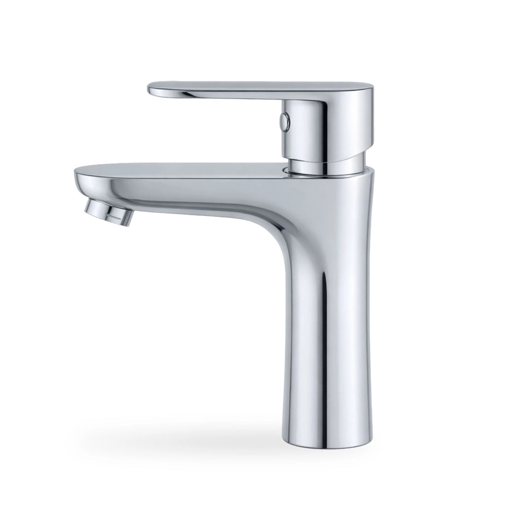 Rubinetto lavabo basso bagno miscelatore monocomando cromato SOLARI