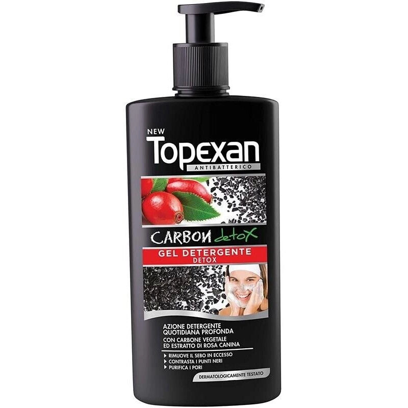 DETERGENTE ANTIBATTERICO NEW TOPEXAN DA 200 ML CARBON DETOX
