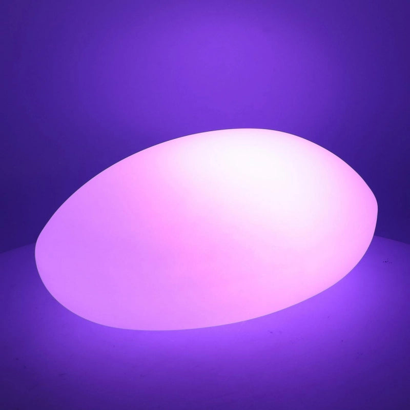 Lampada led plastica ricaricabile sassomulticolor cm 51x37h20