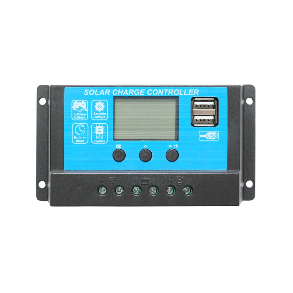 Regolatore di tensione per pannello solare 12/24V, 20A, 2 porte USB Breckner Germany